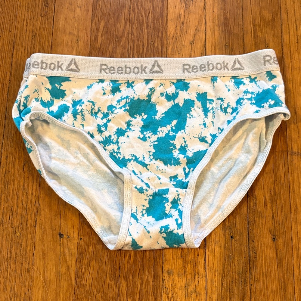 Reebok Kids Teal and White Patterned Underwear